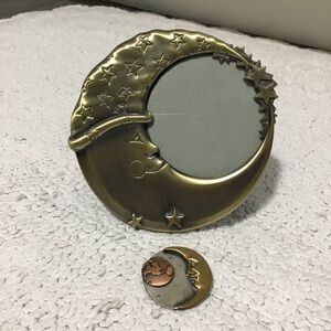 Cosmic Bundle Moon & Stars Round Frame and Earth Moon Stars Brooch Pin